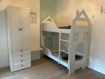 Ein Bett oder Betten in einem Zimmer der Unterkunft Ferienwohnung Unter den Linden