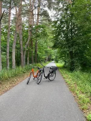 Radfahren an der Unterkunft Ferienhaus Felix am Radweg im Naturschutzgebiet oder in der Nähe
