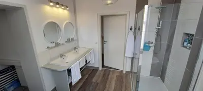 Ein Badezimmer in der Unterkunft Modernes wohnen im alten Beelitz Wohnung 2