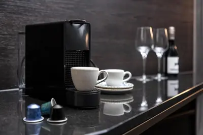 Kaffee-/Teezubehör in der Unterkunft Hotel ROMY by AMANO
