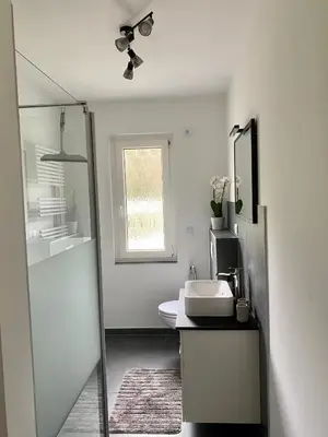Ein Badezimmer in der Unterkunft Haus zur Sonne