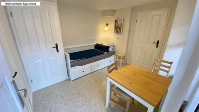 Ein Bett oder Betten in einem Zimmer der Unterkunft Blaue Perle Templin