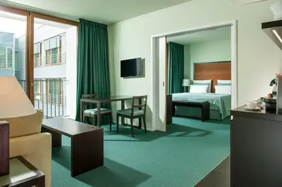 Ein Bett oder Betten in einem Zimmer der Unterkunft Clipper Boardinghouse - Berlin-Gendarmenmarkt