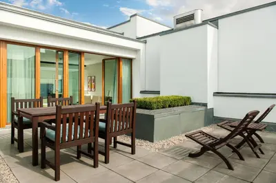 Ein Balkon oder eine Terrasse in der Unterkunft Clipper Boardinghouse - Berlin-Gendarmenmarkt