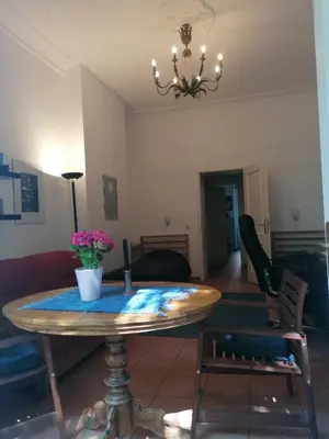 Ein Sitzbereich in der Unterkunft Esmarchstr. 20