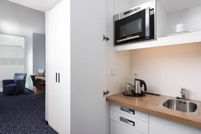 Küche/Küchenzeile in der Unterkunft Seminaris CampusHotel Berlin