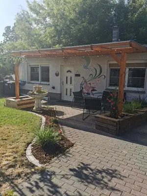 Ein Garten an der Unterkunft Casa Auszeit