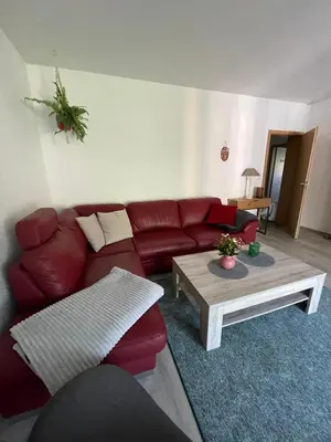 Ein Sitzbereich in der Unterkunft Oase der Ruhe 1