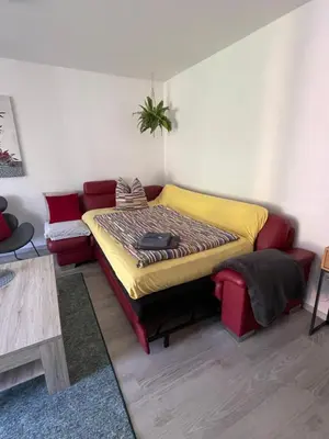 Ein Sitzbereich in der Unterkunft Oase der Ruhe 1