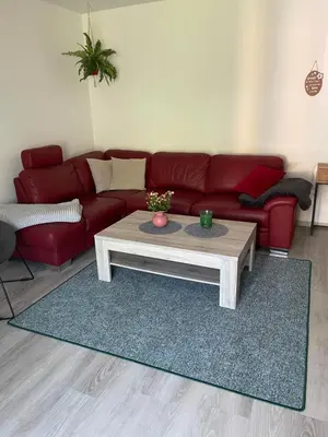 Ein Sitzbereich in der Unterkunft Oase der Ruhe 1