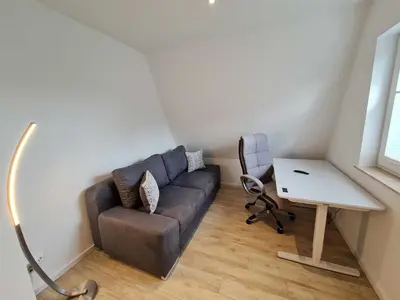 Ein Sitzbereich in der Unterkunft Villa-Dohne by Altmann