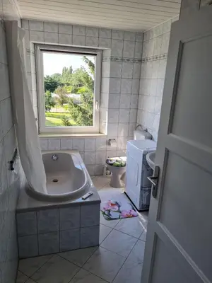 Ein Badezimmer in der Unterkunft Ferienhaus Jagomast
