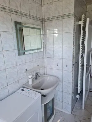 Ein Badezimmer in der Unterkunft Ferienhaus Jagomast