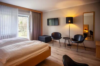 Ein Bett oder Betten in einem Zimmer der Unterkunft Springbach-Mühle Belzig