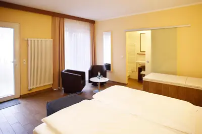 Ein Bett oder Betten in einem Zimmer der Unterkunft Springbach-Mühle Belzig