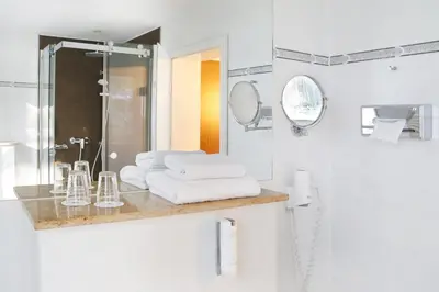 Ein Badezimmer in der Unterkunft Springbach-Mühle Belzig