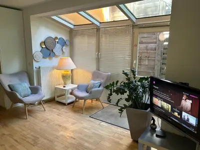 TV/Unterhaltungsangebot in der Unterkunft Einliegerwohnung mit Wintergarten (EG)