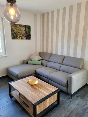 Ein Sitzbereich in der Unterkunft Spreewaldblick