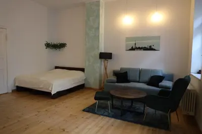 Ein Bett oder Betten in einem Zimmer der Unterkunft Apartment Lodge 61