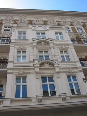 Das Gebäude in dem sich die Ferienwohnung befindet