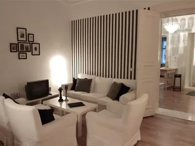 Ein Sitzbereich in der Unterkunft apartment25
