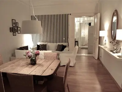 Ein Sitzbereich in der Unterkunft apartment25