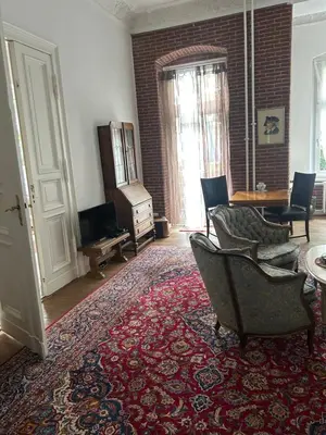 Ein Sitzbereich in der Unterkunft Kant