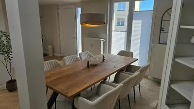 Ein Sitzbereich in der Unterkunft Altstadtapartments Werder