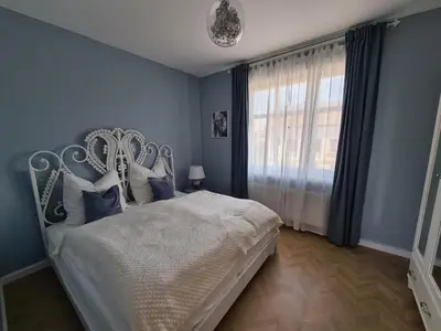 Ein Bett oder Betten in einem Zimmer der Unterkunft Altstadtapartments Werder