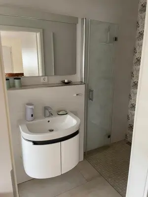 Ein Badezimmer in der Unterkunft Ferienwohnung Arthur