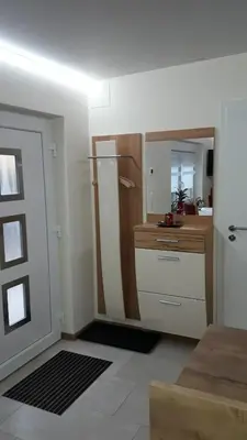 Küche/Küchenzeile in der Unterkunft Ferienwohnung Arthur
