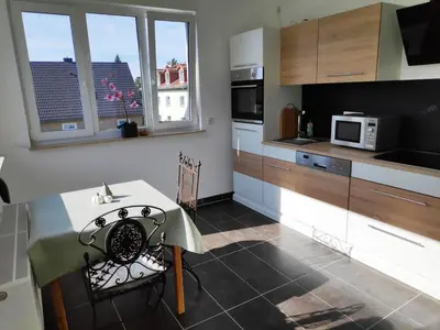 Küche/Küchenzeile in der Unterkunft Mini-Apartment ruhig und verkehrsgünstig in Berlin