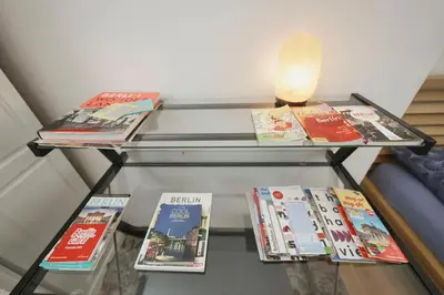 Die Bibliothek in der Ferienwohnung