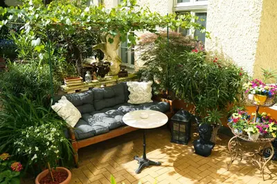 Ein Garten an der Unterkunft Honigmond Boutique Hotel