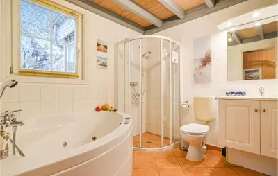 Ein Badezimmer in der Unterkunft Ferienhaus Am Schilfhaus L