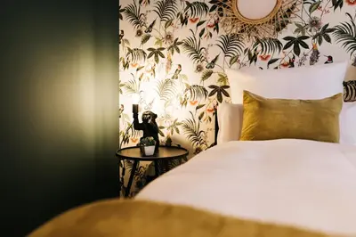 Ein Bett oder Betten in einem Zimmer der Unterkunft Landhaus am See - Gästezimmer