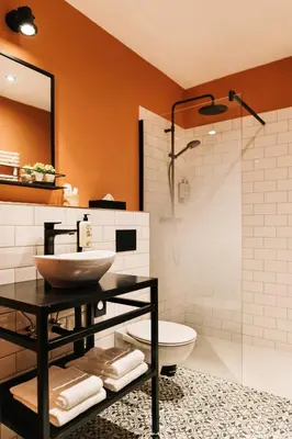 Ein Badezimmer in der Unterkunft Landhaus am See - Gästezimmer