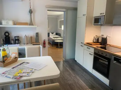 Küche/Küchenzeile in der Unterkunft City Holiday Apartments Berlin