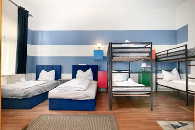 Ein Bett oder Betten in einem Zimmer der Unterkunft Blue Chili 13 - Nur ein Katzensprung in die City - bis 8 Pers