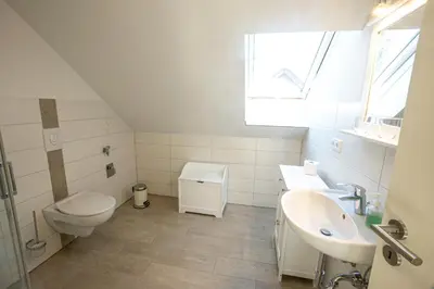 Ein Badezimmer in der Unterkunft Hirtenhaus 28b Obergeschoss