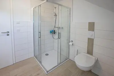 Ein Badezimmer in der Unterkunft Hirtenhaus 28b Obergeschoss