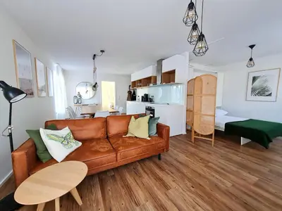 Küche/Küchenzeile in der Unterkunft Ferienwohnung Maja-Katharina