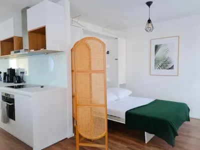 Küche/Küchenzeile in der Unterkunft Ferienwohnung Maja-Katharina