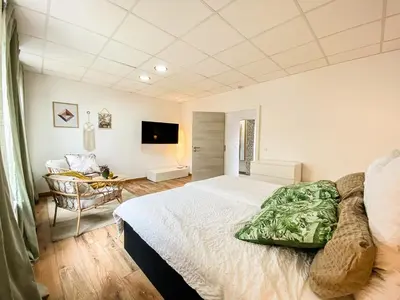 TV/Unterhaltungsangebot in der Unterkunft BetterBeds Brandenburg