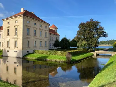 Blick auf einen Fluss in der Nähe der Ferienwohnung