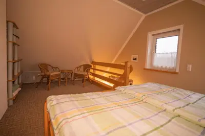 Ein Bett oder Betten in einem Zimmer der Unterkunft Ferienwohnung Schmidt in Altglobsow