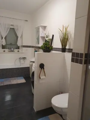 Ein Badezimmer in der Unterkunft Ferienwohnung Lindenblick