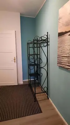 Ein Bett oder Betten in einem Zimmer der Unterkunft Vierseitenhof Hasenfelde - Ferienwohnung Feldblick