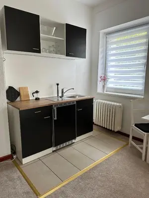 Küche/Küchenzeile in der Unterkunft Hotel Süden