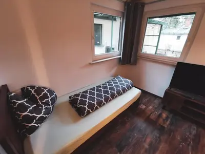 Ein Bett oder Betten in einem Zimmer der Unterkunft Monteurs-Quatier Biesenthal Stadt